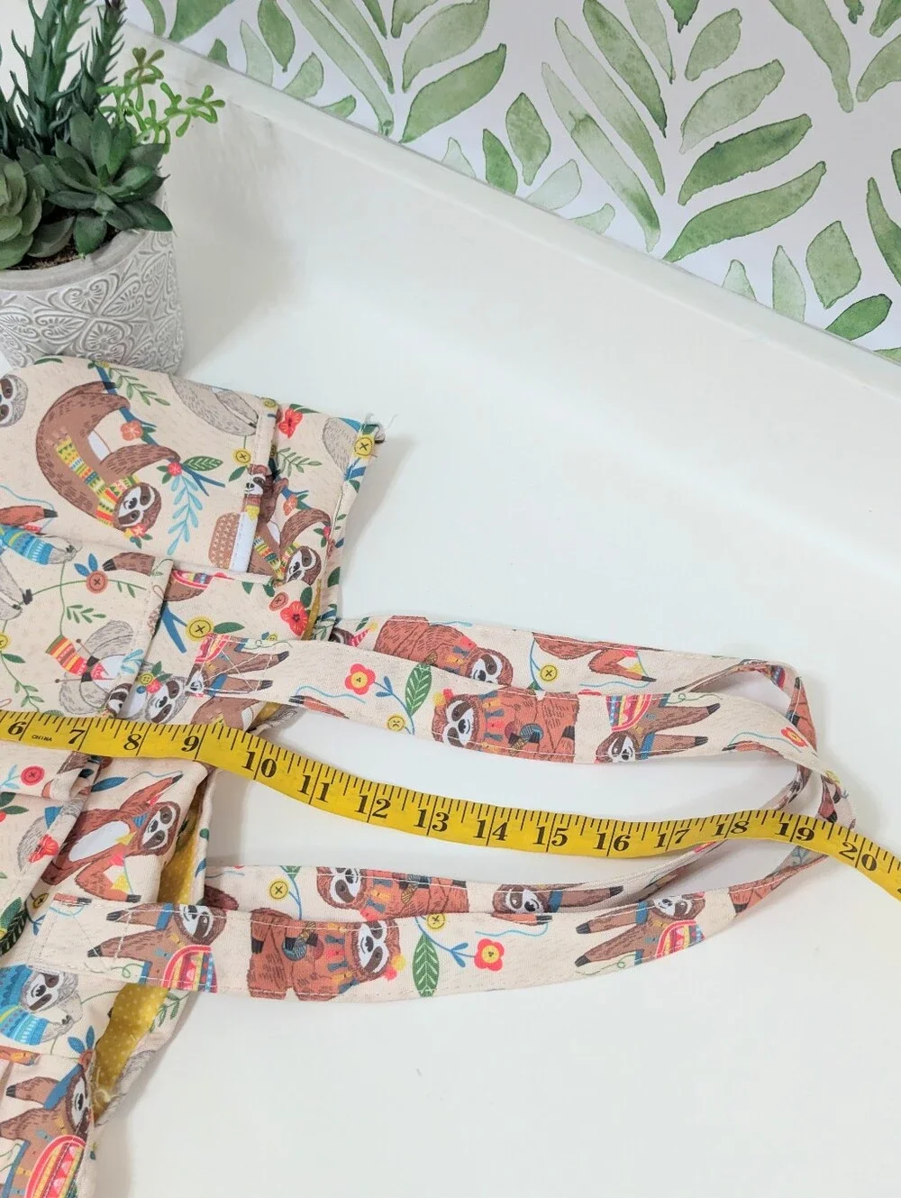 Sloths Knitting Print Craft Purse